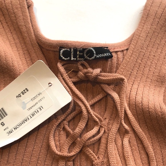 Sleeveless Sweater Bodycon Dress (Blush) - Picture 3 of 6